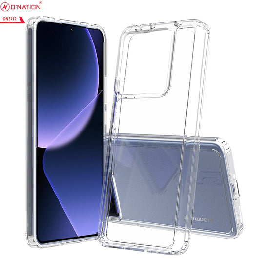 Xiaomi 13T Pro Cover  - ONation Crystal Series - Premium Quality Clear Case No Yellowing Back With Smart Shockproof Cushions