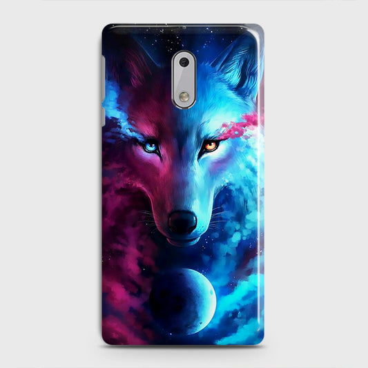 Nokia 6 Cover - Infinity Wolf  Trendy Printed Hard Case With Life Time Guarantee