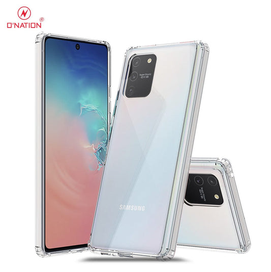 Samsung Galaxy S10 Lite Cover  - ONation Crystal Series - Premium Quality Clear Case No Yellowing Back With Smart Shockproof Cushions