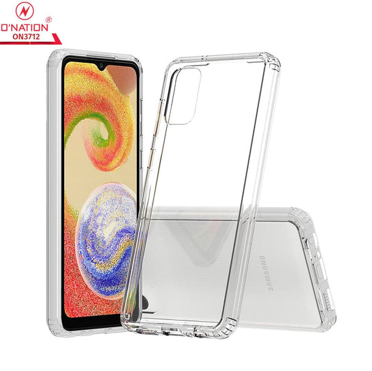 Samsung Galaxy A04 Cover  - ONation Crystal Series - Premium Quality Clear Case No Yellowing Back With Smart Shockproof Cushions