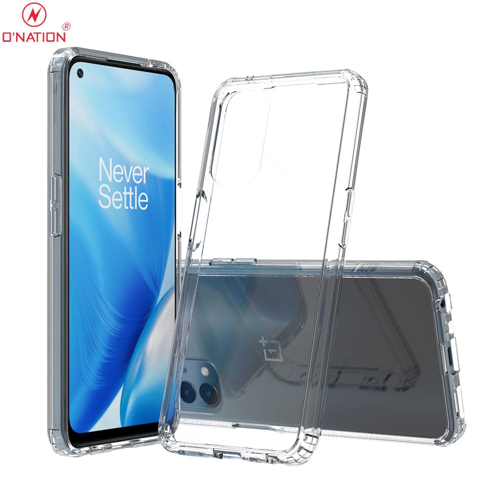 OnePlus Nord N200 5G Cover  - ONation Crystal Series - Premium Quality Clear Case No Yellowing Back With Smart Shockproof Cushions