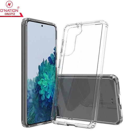 Samsung Galaxy S21 5G Cover  - ONation Crystal Series - Premium Quality Clear Case No Yellowing Back With Smart Shockproof Cushions