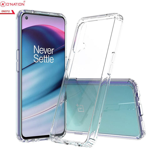OnePlus Nord CE 5G Cover  - ONation Crystal Series - Premium Quality Clear Case No Yellowing Back With Smart Shockproof Cushions