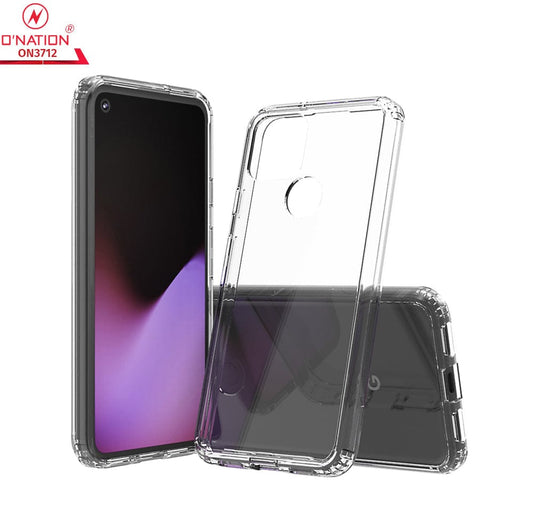 Google Pixel 5 Cover  - ONation Crystal Series - Premium Quality Clear Case No Yellowing Back With Smart Shockproof Cushions
