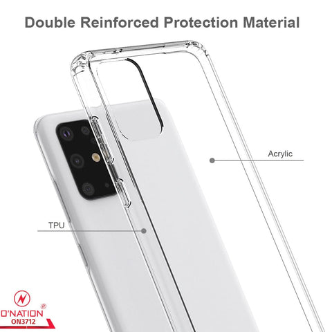 Samsung Galaxy S20 Plus Cover  - ONation Crystal Series - Premium Quality Clear Case No Yellowing Back With Smart Shockproof Cushions