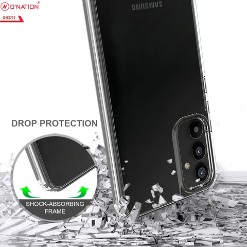Samsung Galaxy A34 5G Cover  - ONation Crystal Series - Premium Quality Clear Case No Yellowing Back With Smart Shockproof Cushions
