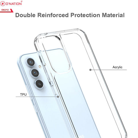 Samsung Galaxy A54 5G Cover  - ONation Crystal Series - Premium Quality Clear Case No Yellowing Back With Smart Shockproof Cushions