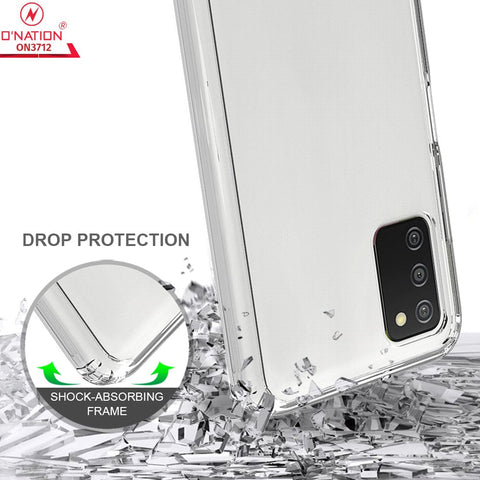 Samsung Galaxy A02s Cover  - ONation Crystal Series - Premium Quality Clear Case No Yellowing Back With Smart Shockproof Cushions