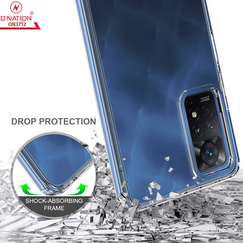 Xiaomi Redmi Note 11 Pro 5G Cover  - ONation Crystal Series - Premium Quality Clear Case No Yellowing Back With Smart Shockproof Cushions