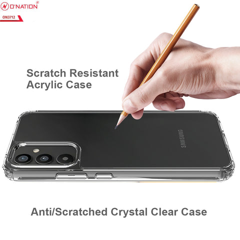 Samsung Galaxy A34 5G Cover  - ONation Crystal Series - Premium Quality Clear Case No Yellowing Back With Smart Shockproof Cushions