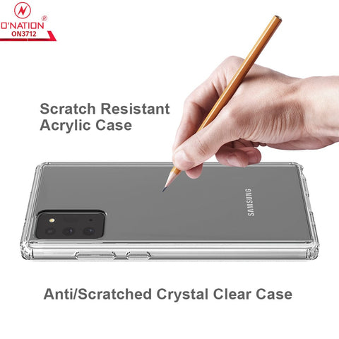 Samsung Galaxy Note 20 Cover  - ONation Crystal Series - Premium Quality Clear Case No Yellowing Back With Smart Shockproof Cushions