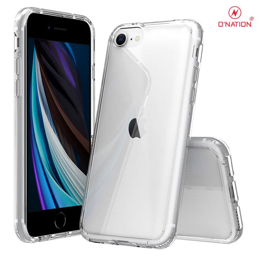 iPhone 8 / 7 Cover  - ONation Crystal Series - Premium Quality Clear Case No Yellowing Back With Smart Shockproof Cushions