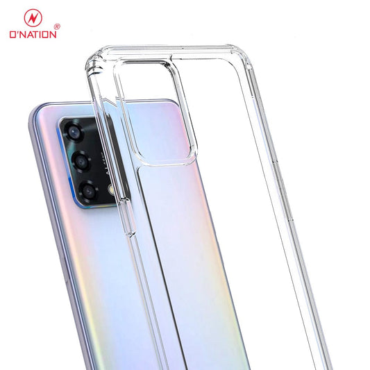 Oppo F19 Cover  - ONation Crystal Series - Premium Quality Clear Case No Yellowing Back With Smart Shockproof Cushions