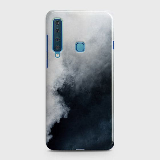 Samsung Galaxy A9 2018 Cover - Matte Finish - Trendy Misty White and Black Marble Printed Hard Case with Life Time Colors Guarantee (Fast Delivery)