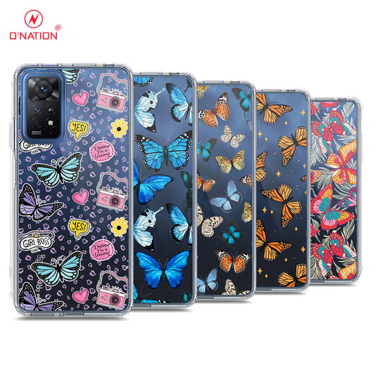 Xiaomi Redmi Note 11 Pro 5G Cover - O'Nation Butterfly Dreams Series - 9 Designs - Clear Phone Case - Soft Silicon Borders