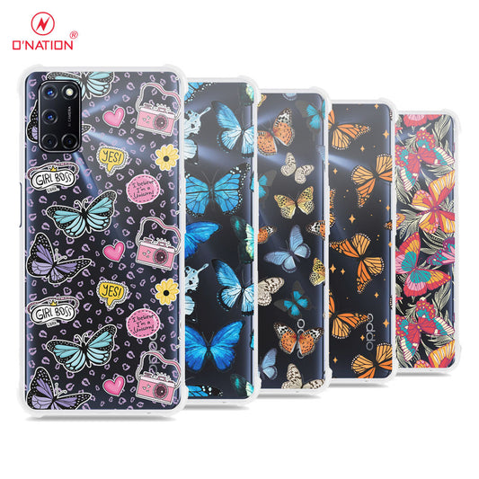 Oppo A72 Cover - O'Nation Butterfly Dreams Series - 9 Designs - Clear Phone Case - Soft Silicon Borders