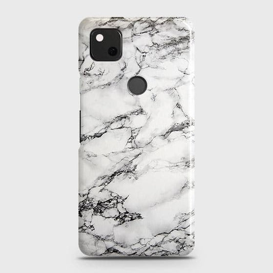Google Pixel 4a 4G Cover - Matte Finish - Trendy Mysterious White Marble Printed Hard Case with Life Time Colors Guarantee (Fast Delivery)