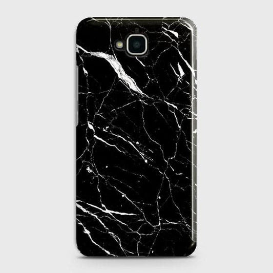 Huawei Y6 Pro 2015 Cover - Trendy Black Marble Printed Hard Case with Life Time Colors Guarantee (Fast Delivery)