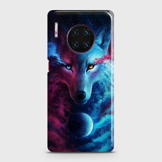 Huawei Mate 30 Pro Cover - Infinity Wolf Trendy Printed Hard Case with Life Time Colors Guarantee(1) ( Fast Delivery )