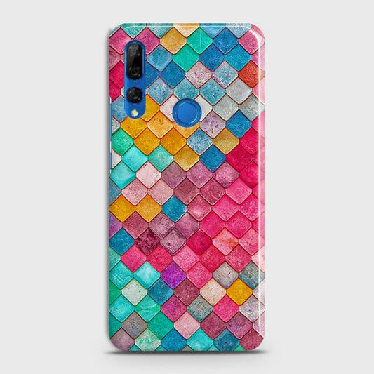 Honor 9X Cover - Chic Colorful Mermaid Printed Hard Case with Life Time Colors Guarantee (Fast Delivery)