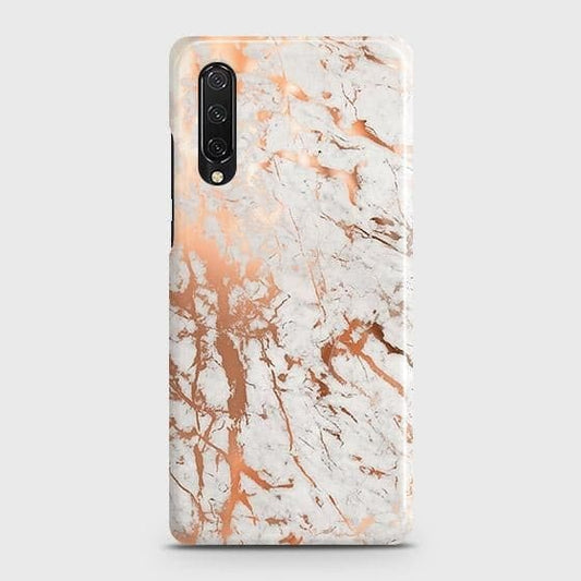 Huawei Y9s Cover - In Chic Rose Gold Chrome Style Printed Hard Case with Life Time Colors Guarantee ( Fast Delivery )