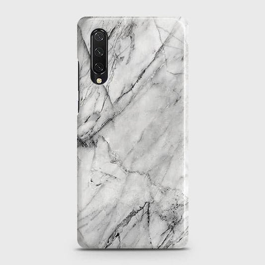 Huawei Y9s Cover - Matte Finish - Trendy White Floor Marble Printed Hard Case with Life Time Colors Guarantee - D2 ( Fast Delivery )