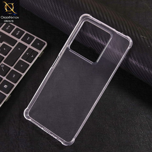 Infinix Note 30 Pro Cover - Transparent - Soft 4D Design Shockproof Silicone Transparent Clear Case