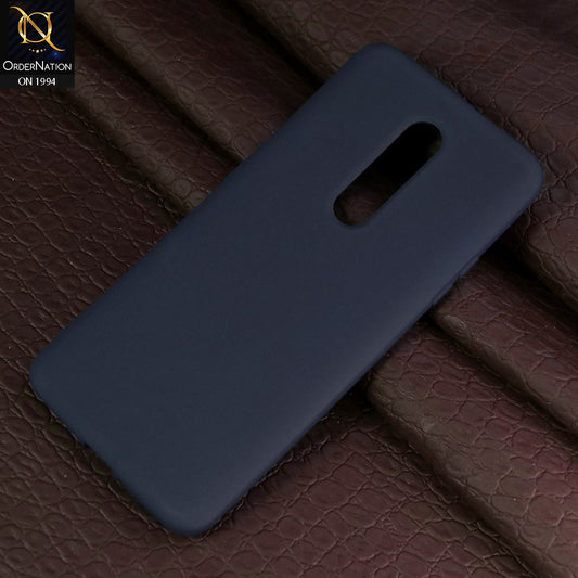OnePlus 7 Pro Cover - Blue - Matte Shockproof Sillica Gel Soft Case