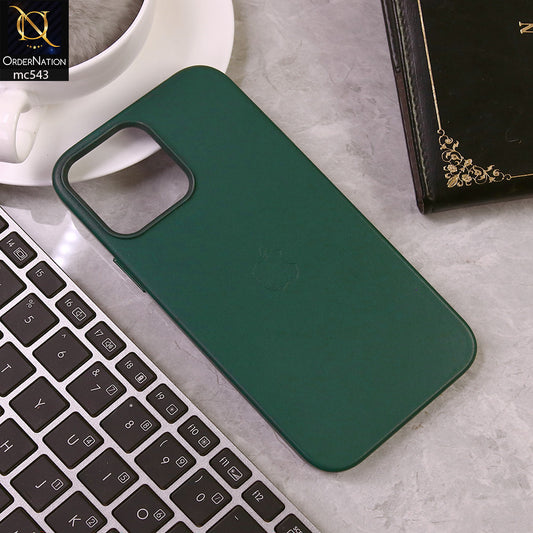 iPhone 14 Pro Max Cover - Green - Luxury Elegant Leather Soft Case