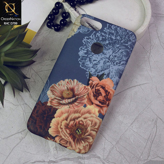 Xiaomi Mi A1 / Mi 5X Cover - Vintage look Flower Printed Hard Case With Life Time Colour Guarantee ( Fast Delivery )