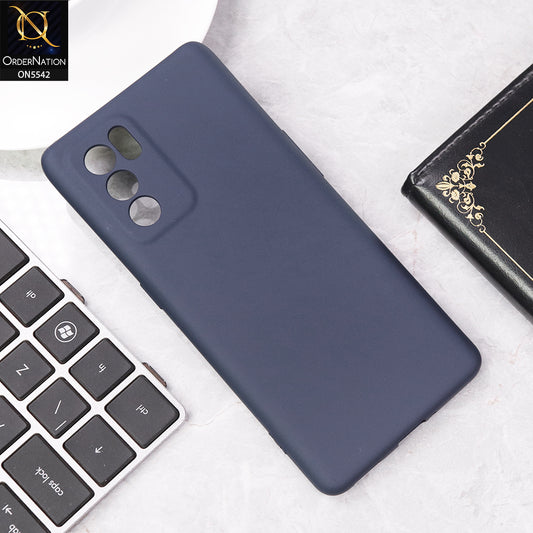 Oppo Reno 6 Pro 5G Cover - Blue - New Premium High Quality Matte Sillica Gel Soft Case