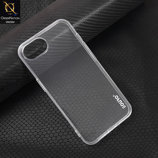 iPhone 16e Cover - Transparent - EOURO Shock Resistant Soft Silicone Camera Protection Case