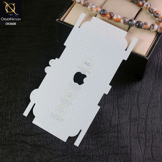 iPhone 15 Pro Protector - Transparent  Unbreakable Membrane Shiny Film Back Protector Sheet