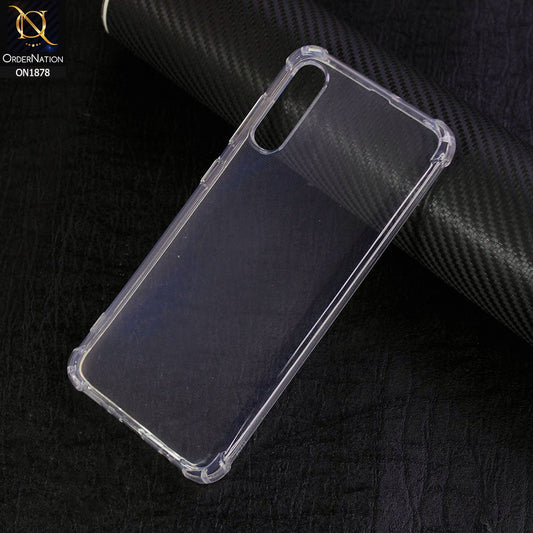 Samsung Galaxy A70s Cover - Soft 4D Design Shockproof Silicone Transparent Clear Case