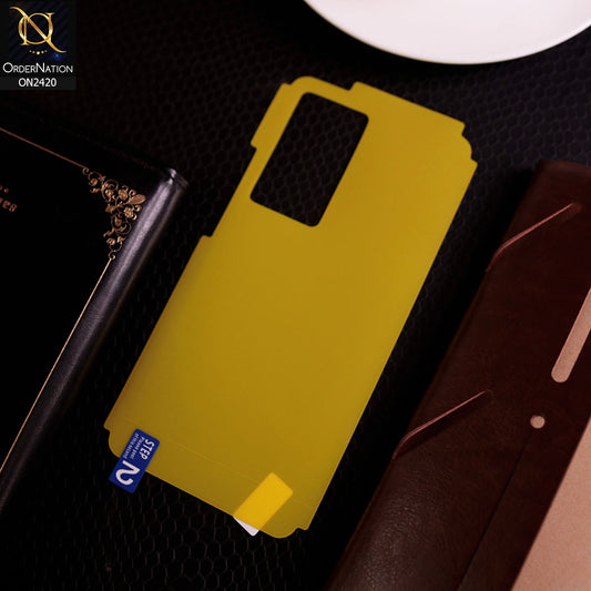 Vivo X70 Pro  Protector Cover - Transparent Hydro Jell Skin Film Unbreakable Back Protector Sheet