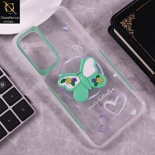 Samsung Galaxy A16 5G Cover - Sea Green - Cute 3D Butterfly Soft Case