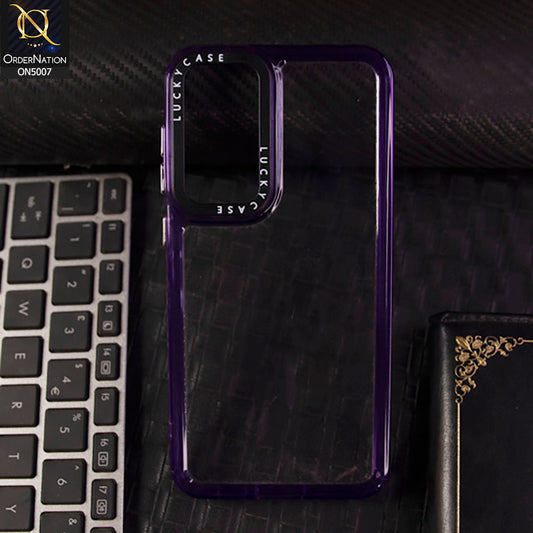 Samsung Galaxy S23 FE  Cover - Purple -  Pc + Tpu Acrylic Fashion Phone Soft Case