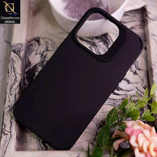 iPhone 15 Pro Cover - Black - New Applicable Drop-Resistant Phone Case with Lens Protector Soft Case