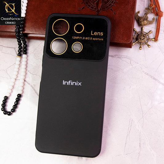 Infinix Note 30 - Black - Glass Lense Ultra Camera Protection Soft Silicon Case
