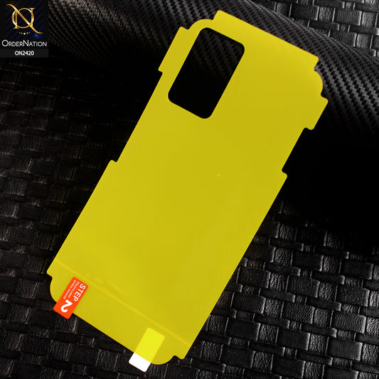 Infinix Note 8i Protector - Transparent Hydro Jell Skin Film Unbreakable Back Protector Sheet