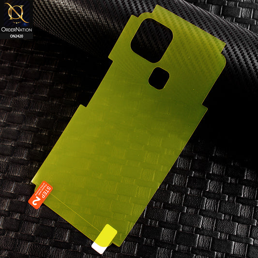 Infinix Hot 10i Protector - Transparent Hydro Jell Skin Film Unbreakable Back Protector Sheet