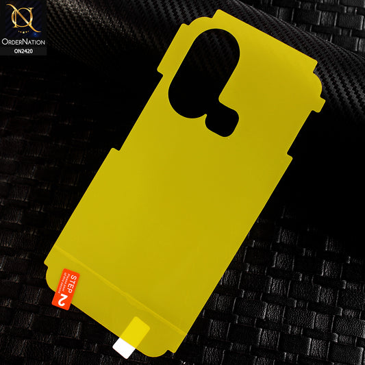 Infinix Hot 11s Protector - Transparent Hydro Jell Skin Film Unbreakable Back Protector Sheet