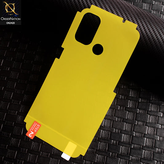 OnePlus Nord N100 Protector - Transparent Hydro Jell Skin Film Unbreakable Back Protector Sheet