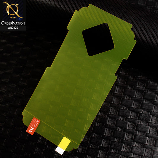 Infinix Zero 8 Protector - Transparent Hydro Jell Skin Film Unbreakable Back Protector Sheet