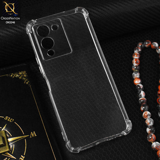 Infinix Note 12 G96 Cover - Soft 4D Design Shockproof Silicone Transparent Clear Camera Protection Case