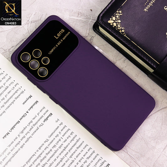Samsung Galaxy A32 - Purple- Glass Lense Ultra Camera Protection Soft Silicon Case
