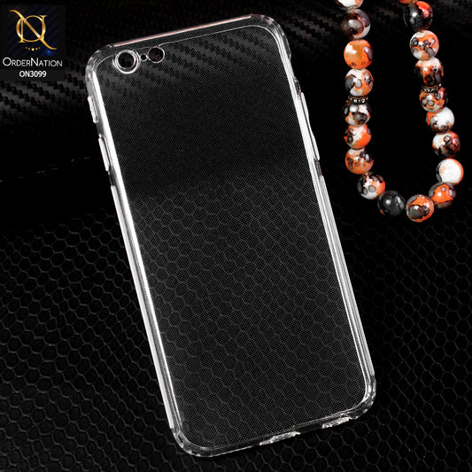 iPhone 6S / 6 Cover - Soft 4D Design Shockproof Silicone Transparent Clear Camera Protection Case