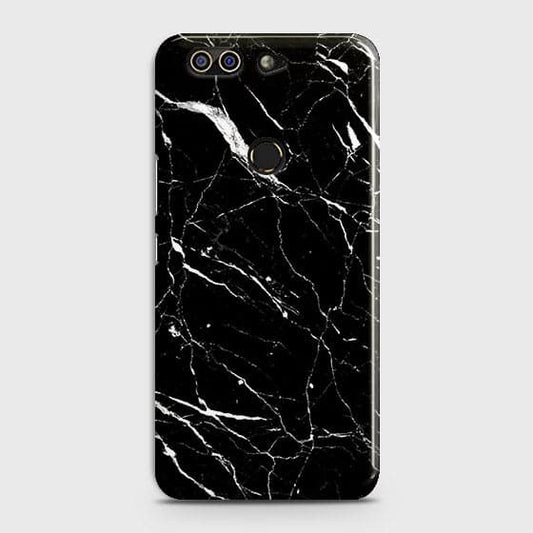 Infinix Zero 5 Pro Cover - Trendy Black Marble Printed Hard Case with Life Time Colors Guarantee