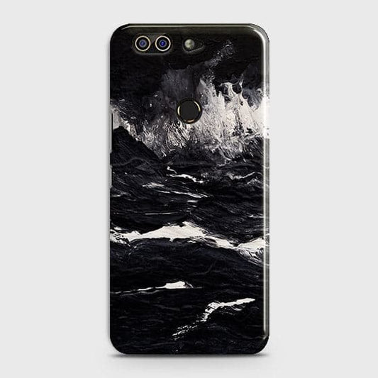 Infinix Zero 5 Pro Cover - Black Ocean Marble Trendy Printed Hard Case with Life Time Colors Guarantee -B31 (1)