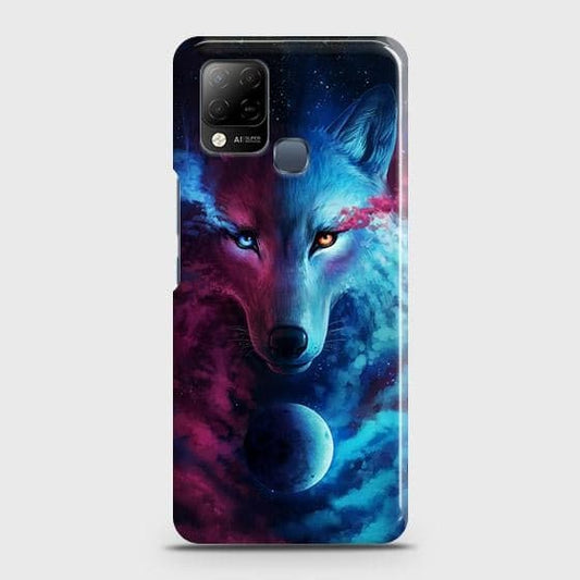 Infinix Hot 10T Cover - Infinity Wolf Trendy Printed Hard Case with Life Time Colors Guarantee b44 b-71 ( Fast Delivery )